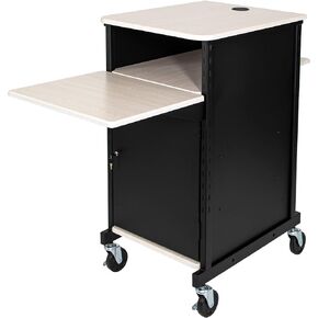 عربة عرض OEF Furnishings Premium Plus مع خزانة تخزين