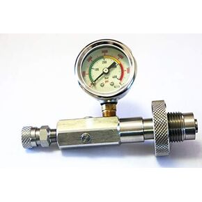 Outdoor Guy Paintball PCP Fill Station 300bar/4500psi Stainless Steel Din Filling Charging Adaptor
