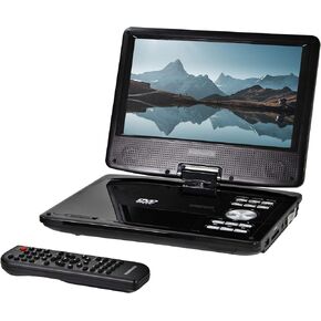 Magnavox 9 Inch TFT Swivel Screen Portable DVD/CD Player With USB/SD card slot, Remote And Car Adapter Rechargeable Battery