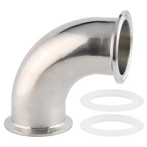 Metaland Elbow 1.5" Tube OD to 1.5" Tri Clamp 90 Degree Stainless Steel Sanitary Fitting (Ferrule OD 50.5mm)