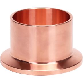 DERNORD Red Copper Weld Clamp Ferrule Fits Tri Clamp 2" Tube Outer Diameter