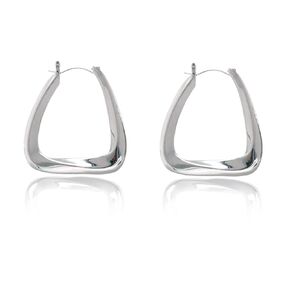 Hoop Earrings U-shaped Hoop Earring 18k Gold Plated Hypoallergenic Gifts for Women Girls (gold)