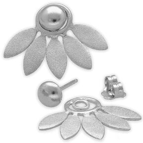 Handmade Ear Cuff Gold sterling silver ear jacket earrings with simple studs front back earrings double sided earrings