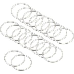 PATIKIL 60 Pcs Round Beading Findings Gold Hoop Earrings for DIY Crafts Jewelry Making (14mm)