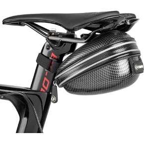 Kadacha Bicycle Saddle Bag Under Seat - 3D Hard Shell Bike Seat Bag Waterproof - Outdoor Bike Accessories Cycling Wedge Storage Bag