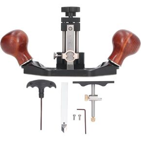 Bench Hand Plane,Trimming Plane,Wood Planer,Router Plane Adjustable Precise Trimming Aluminum Alloy Wood Handle Woodworking Hand Planer
