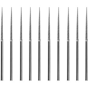 COLIBROX 10pc 2" Diamond Bead Reamer Set 1/16" x 7/8" for Dremel Rotary Tool 1/8"