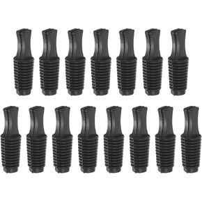 MECCANIXITY Rubber Thread Tapered Insert Plug M12 Test Tubes Bungs Stopper Black for Lab Home 15 Pieces