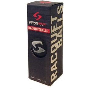 Gearbox Racquetball Balls-3 Ball Pack (Black)