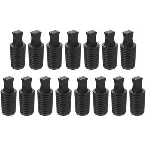 MECCANIXITY Rubber Thread Tapered Insert Plug M12 Test Tubes Bungs Stopper Black for Lab Home 15 Pieces in Kuwait