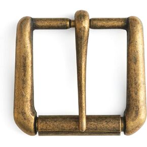 Tandy Leather Solid Antique Brass 1-1/2" Napa Roller Buckle 1643-09