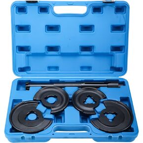 KUNTEC 5Pcs Coil Strut Spring Compressor Telescopic Repair Tool Kit Front Rear Suspension Tool Compatible for Mercedes Benz W123 W210