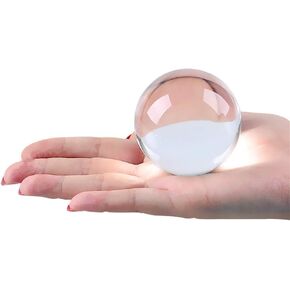 DSJUGGLING 60mm Clear Acrylic Contact Juggling Ball for Small Hands & Transparent Practice Juggling Ball 2.36"