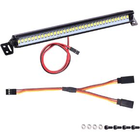 RC Car Light Bar Roof Lamp Kit w/20 LEDs for 1/10 Slash Stampede Rustler TRX-4 Senton Granite SCX10 RC4WD D90 (80mm)