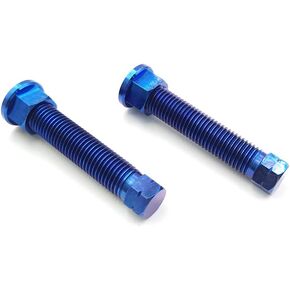 Motorcycle Titanium Alloy Chain Adjuster Bolt 1 Pair M10*1.25 Motocross for EXCF SXF XCF XCFW EXC TE FE FS FX FC 250 350 450 Motorcycle Dirt Bike (M10 Blue)