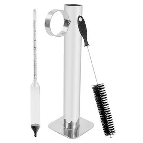 مجموعة أكواب اختبار مقياس كثافة شراب القيقب من NTSUMI، مجموعة كثافة شراب القيقب مناسبة لاختبار صنع حلوى السكر وشراب القيقب، طقم شراب القيقب من الفولاذ المقاوم للصدأ مع فرشاة تنظيف in Kuwait