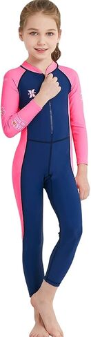 ABAFIP Kids Modest Swimsuit Girls Boys Long Sleeve Swimwear Full Cover Toddler Muslim One Piece Wetsuit in Saudi Arabia