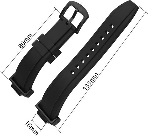 استبدال حزام مطاطي للرجال من JETHENG لساعة Casio G-SHOCK GA-2100 GA-2110 DW-5600 GLX-5600 للسيدات في الهواء الطلق مقاومة للماء من السيليكون وإبزيم حزام المعصم (أسود) in Kuwait