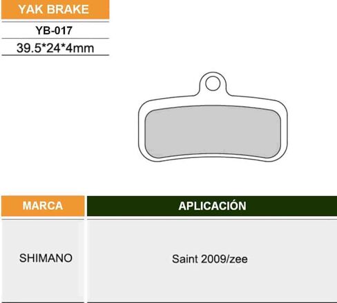 ياك الفرامل 2 أزواج دراجة قرص الفرامل منصات لشيمانو سانت، زي، h03c، SLX 4 مكبس BR-M810، BR-M640، BR-MT520، Deore BR-MT420، BR-MT6120، سانت BR-M810، سانت BR-M820، SLX BR-M7120، سورون x yb-017 in Kuwait