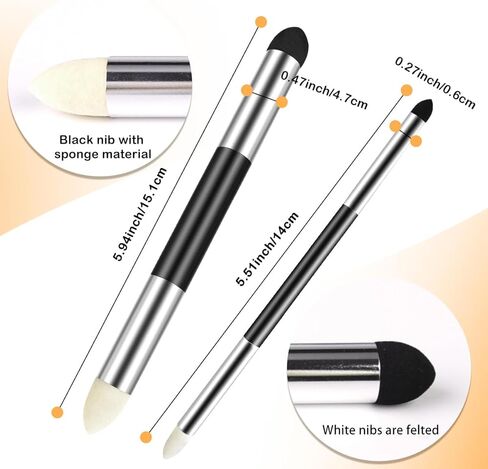 12 Pieces Sketch Blending Sponge Pens Double Headed Washable and Reusable Sketching Wipe Pen, Blending Stumps Drawing Art Blenders for Student Artist Highlighting Shadow Detail Correcting in Kuwait