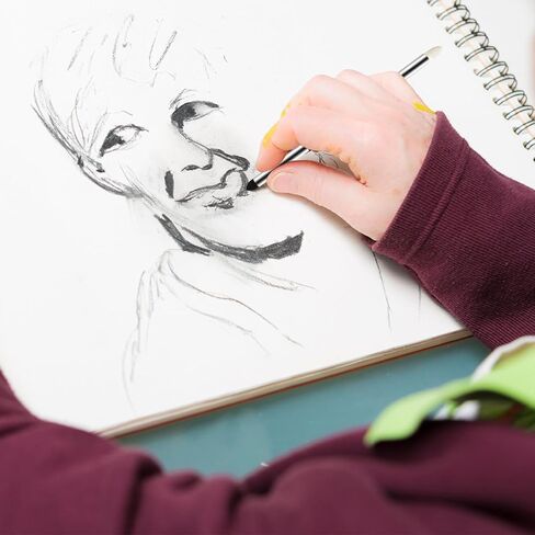 12 Pieces Sketch Blending Sponge Pens Double Headed Washable and Reusable Sketching Wipe Pen, Blending Stumps Drawing Art Blenders for Student Artist Highlighting Shadow Detail Correcting in Kuwait