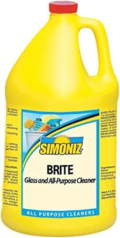 Simoniz B0400004 Brite All-Purpose Glass Cleaner, 1 gal Bottles per Case (Pack of 4) in Kuwait
