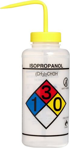 SP Bel-Art Right-to-Know Safety-Vented/Labeled 4-Color LYOB Wide-Mouth Wash Bottles; 1000ml (32oz), Polyethylene w/Natural Polypropylene Cap (Pack of 2) (F11832-0009) in Saudi Arabia
