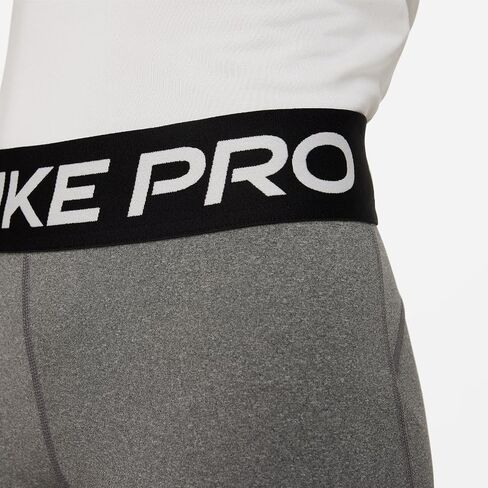 شورت Nike Pro Big Kids (للبنات) Dri-FIT مقاس 5 بوصات (كربون هيذر/أبيض، FB1081-091) in Saudi Arabia