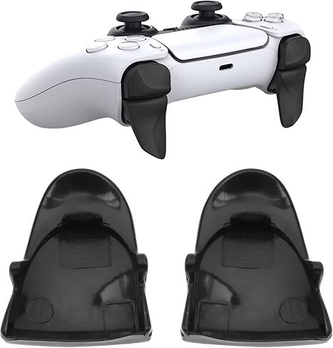 The Lord of the Tools زوجان من أزرار مساعد إيقاف الزناد المتوافقة مع وحدة تحكم PS5 L2 R2 Trigger Pad Joystick Extender Triggers Buttons ABS أسود in Saudi Arabia