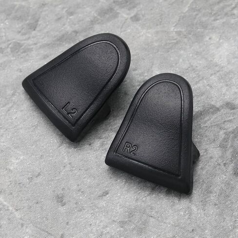 The Lord of the Tools زوجان من أزرار مساعد إيقاف الزناد المتوافقة مع وحدة تحكم PS5 L2 R2 Trigger Pad Joystick Extender Triggers Buttons ABS أسود in Saudi Arabia