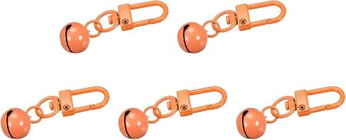 uxcell 5Pcs Pet Bells, 13mm/0.51" Dia Jingle Bell Keychain Charms, Purple Carbon Steel Bells with Clasps for DIY Crafts Christmas Festival Decoration in Saudi Arabia