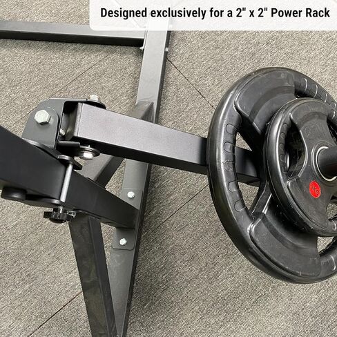 SELEWARE Belt Squat Lever Arm for 2" x 2" Power Cage Squat Rack Attachment Compatible with 1'' and 2'' Weight Plates, Supports Vertical and Sideways Movements in Kuwait
