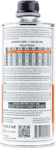RaceGas 100032 مركز وقود السباق 100 إلى 105 أوكتان in Saudi Arabia