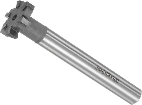 CoCud T-Slot Milling Cutters, 6 Flutes 1" Cutting Dia 0.24" Depth, Straight Tungsten Carbide Tip T-Slot End Mill- (Applications: for Copper Milling) in Saudi Arabia