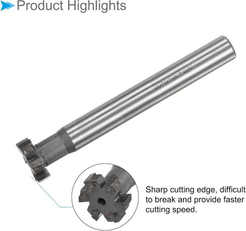 قاطعات طحن CoCud T-Slot، 6 مزامير، قطر قطع 0.8 بوصة، عمق 0.24 بوصة، مطحنة نهاية بفتحة T بطرف كربيد التنجستن المستقيم - (التطبيقات: لطحن النحاس) in Saudi Arabia