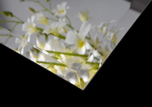 مرايا وأكثر 24 × 36 مرايا حمام للزينة - مرايا مثبتة على الحائط مشطوفة مستطيلة - وضع رأسي أو أفقي - 3 حلقات على شكل حرف D على الظهر in Kuwait