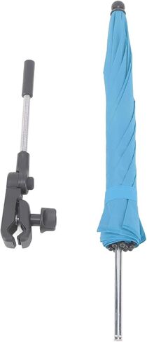 Baby Stroller Parasol, 14in Universal Umbrella with Clamp, 360 Degree Adjustable UV Protection Stroller Sun Shade, Waterproof Umbrella for Trolley, Bike, Wheelchair, Beach Chair (1#) in Saudi Arabia