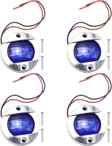 Vkinman 4 قطعة أضواء المجاملة البحرية Led أضواء القوارب قارب سطح السفينة أضواء الداخلية البحرية سطح السفينة ضوء قارب الصيد Asseccories in Saudi Arabia