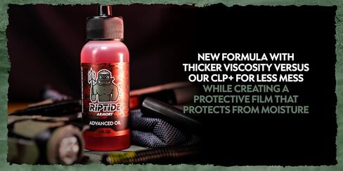 Riptide Armory Advanced Gun Oil - Long Lasting Graphene Protection & Lubricitity - Protect & Prevent Buildup - Safe on All Surfaces - Veteran Founded & Formulated by Former US Navy Seal (2oz Combo) in Saudi Arabia