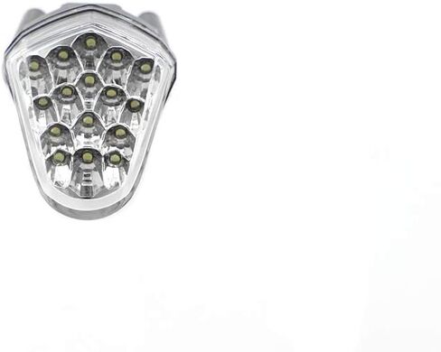 GUAIMI 12 LED Clear/Smoke Lens Center Light Pilot Light Windscreen 3rd Eyes for YZF-R6 2006-2007-Black in Saudi Arabia