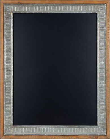 Kate and Laurel Deely Rustic Chalkboard, 24 x 30, Rustic Brown, Decorative Magnetic Chalkboard for Wall in Saudi Arabia