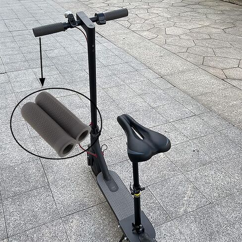E-outstanding 2pcs Handlebar Grip Handle Bar Handle Grips Accessories for Segway Ninebot ES1 ES2 ES4 Electric Scooter Gray in Saudi Arabia