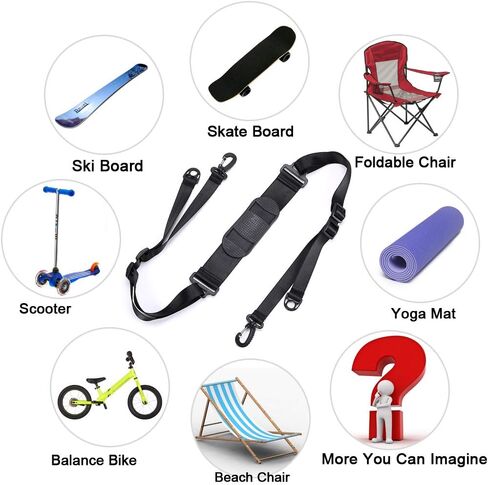 OwnMy 2PCS Kick Scooter Shoulder Straps, Adjustable Scooter Carrying Straps for Kids Balance Bike Scooter Folding Chair Yoga Mat in Saudi Arabia