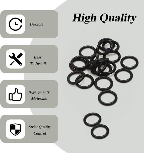 CHRYMUM 225PCS Car Rubber O-Ring Sealing Gasket Washer Seal Assortment Kit, Universal Gasket Washer Kits, Rubber O Ring Assortment Kits for Car Repair, Professional Plumbing, Air or Gas Connections in Saudi Arabia