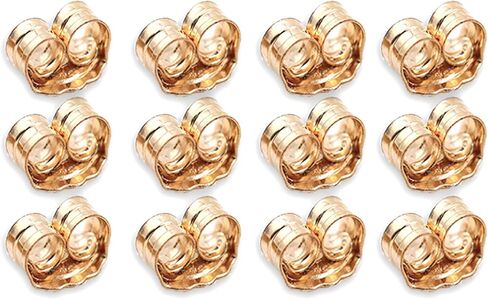 COOLJOY 14K Gold Earring Backs Ear Locking 6 Piece for Stud Ear Rings 3 Pairs in Saudi Arabia