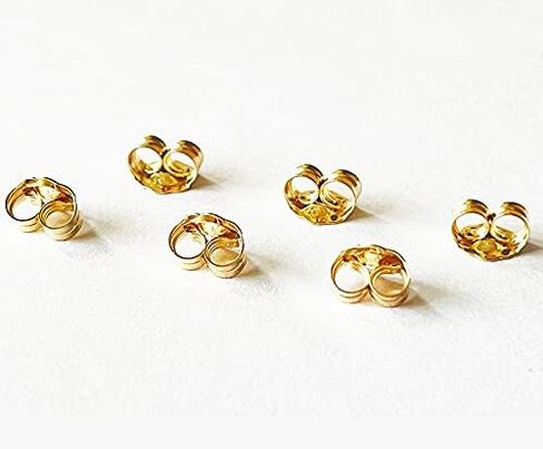 COOLJOY 14K Gold Earring Backs Ear Locking 6 Piece for Stud Ear Rings 3 Pairs in Saudi Arabia