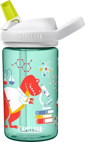 زجاجة مياه للأطفال CamelBak Eddy+ سعة 14 أونصة مع تجديد التريتان - جزء علوي من القش، مقاومة للتسرب عند إغلاقها in Saudi Arabia