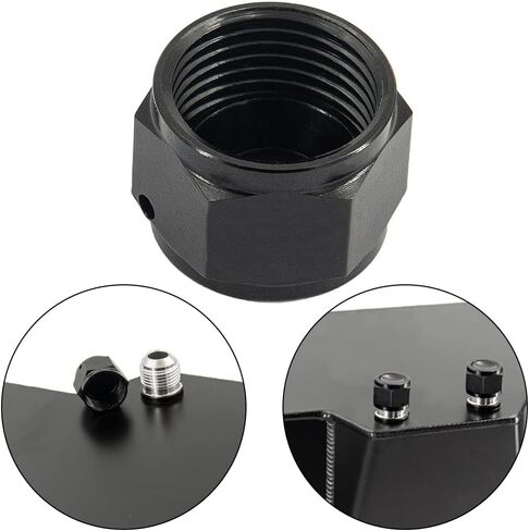 PSIMET AN8 Flare Cap Tube Fitting Hex Head Port Fitting Adapter Aluminum 4PCS in Saudi Arabia