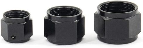 PSIMET AN8 Flare Cap Tube Fitting Hex Head Port Fitting Adapter Aluminum 4PCS in Saudi Arabia