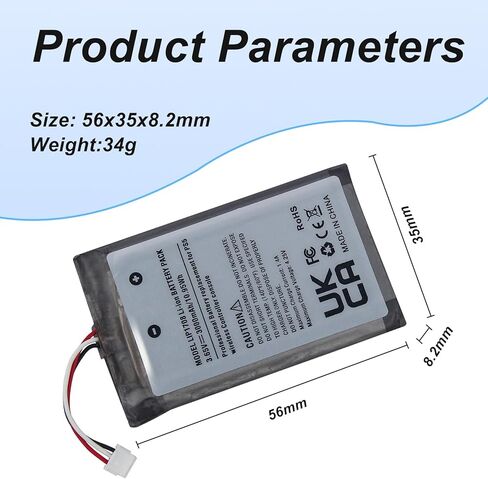 TAYUZH Battery for PS 5 Dualsense Controller, 3000mAh Lithium-ion LIP1708 Replacement Controller Battery Pack Compatible with Playstation 5 Wireless Controller Console CFI-ZCT1 W B U with Tool in Kuwait